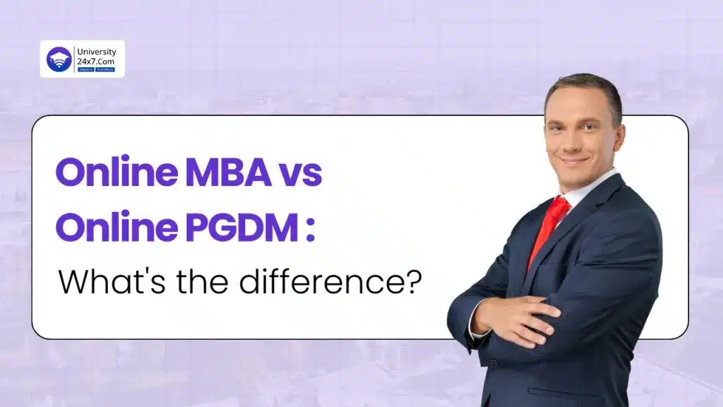 Online MBA vs Online PGDM What's the difference